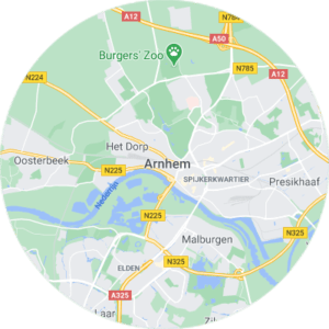 Google maps afbeelding Arnhem