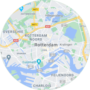 Google maps afbeelding Rotterdam